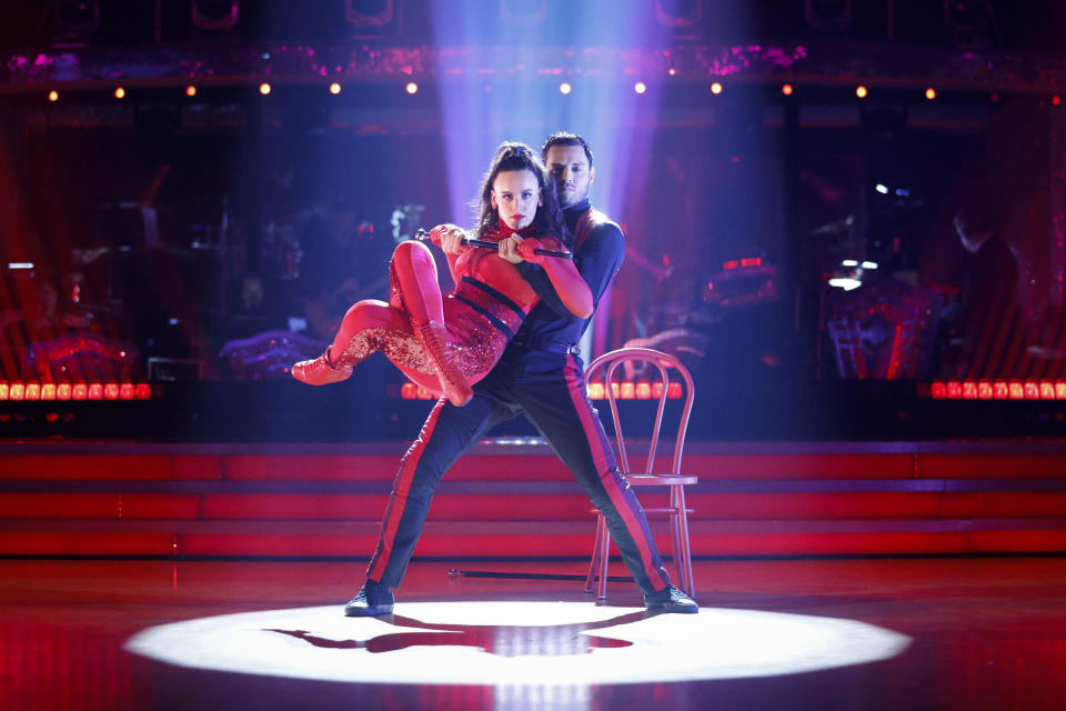 Ellie Leach and Vito Coppola on Strictly Come Dancing. (BBC)