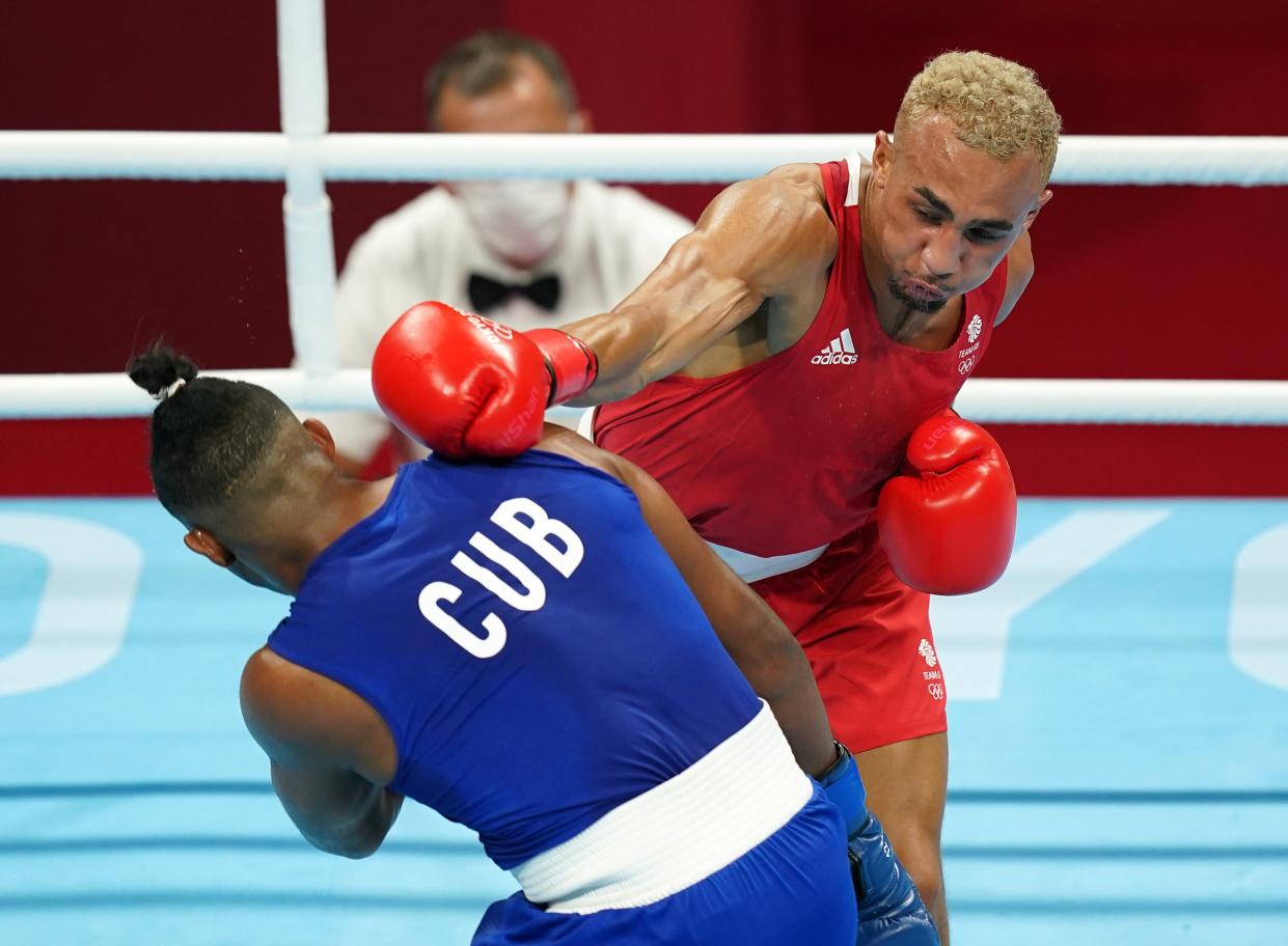 Benjamin Whittaker, right, took silver in the final bout (Mike Egerton/PA) (PA Wire)