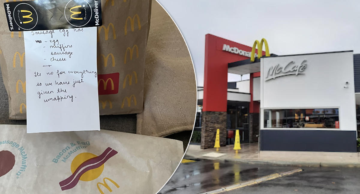 Pregnant McDonald's customer receives bizarre note in empty order