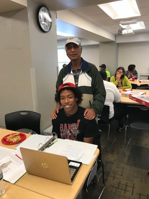 Carl King pictured with his Walker Charitable Foundation, Inc. mentor Dr. Golam Mannan