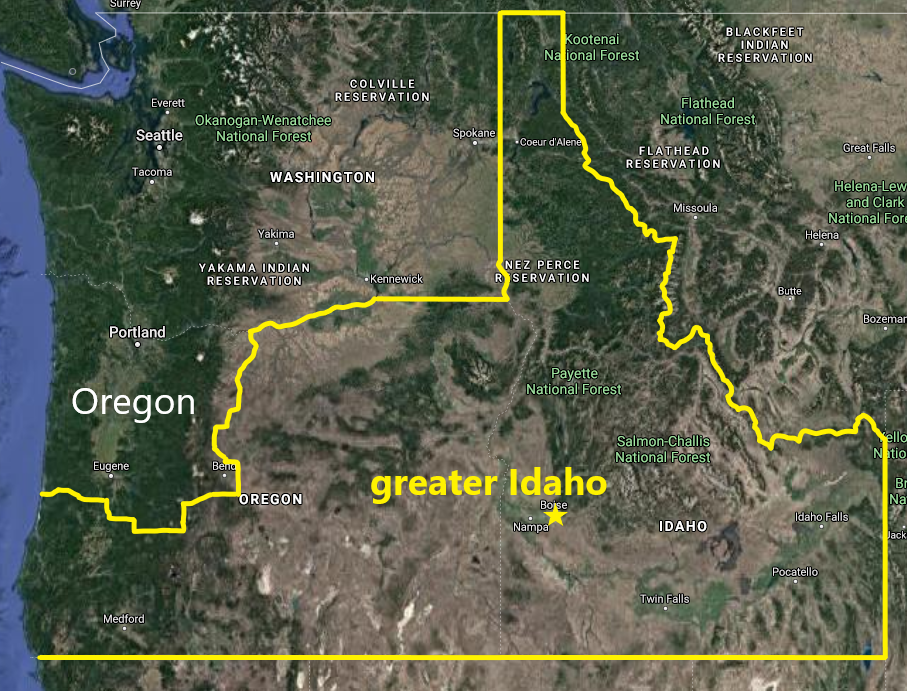 What Oregon might look like if the Greater Idaho Movement’s proposal succeeds may be dramatically different from the state’s current geography.