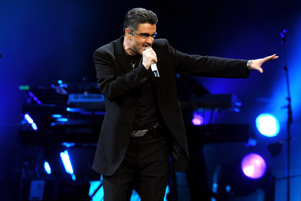 George Michael  performs live in concert  at Madison Square Garden in New York City New York City, USA - 23.07.08
