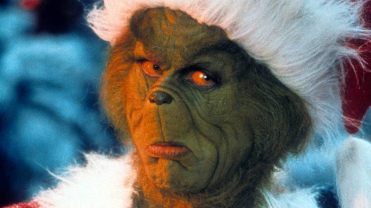  Close-up of the Grinch. 