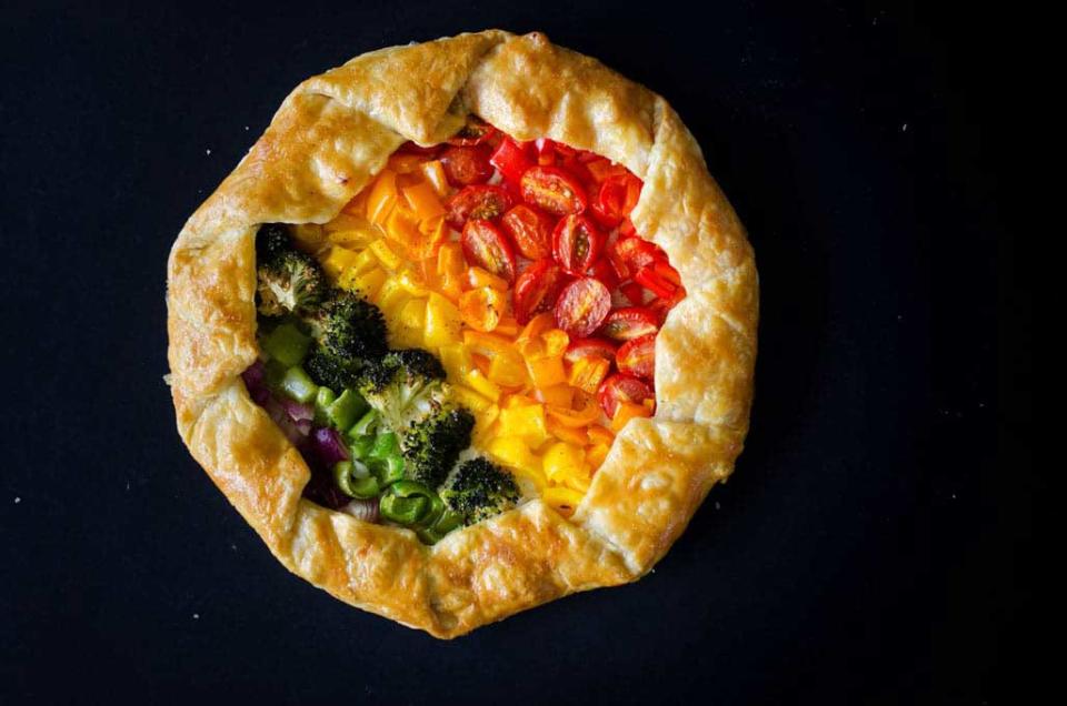 <a href="https://www.liveeatlearn.com/rainbow-vegetable-tart/">Rainbow Vegetable Tart</a> from <a href="https://www.liveeatlearn.com">Live Eat Learn</a>