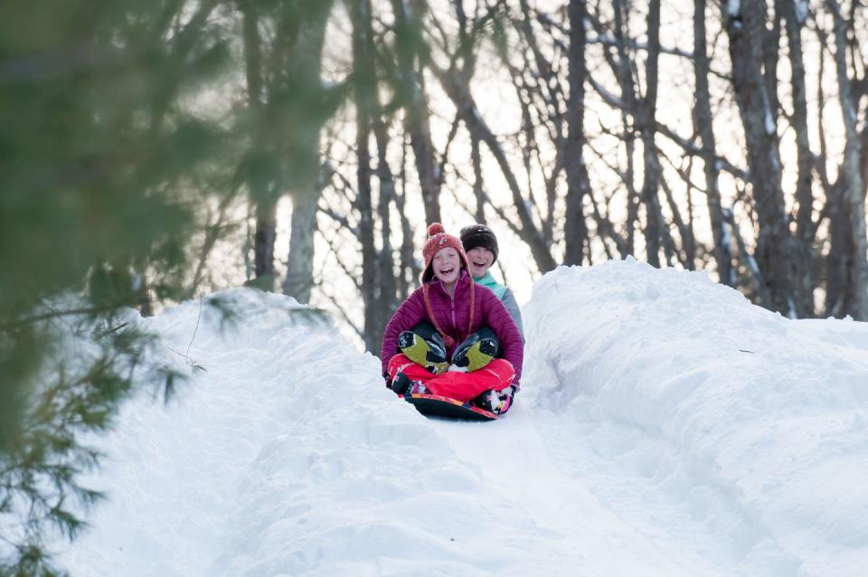 30) Go sledding.