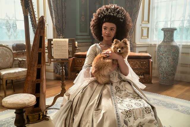 <p>Liam Daniel/Netflix</p> India Amarteifio as Young Queen Charlotte in 'Queen Charlotte: A Bridgerton Story'