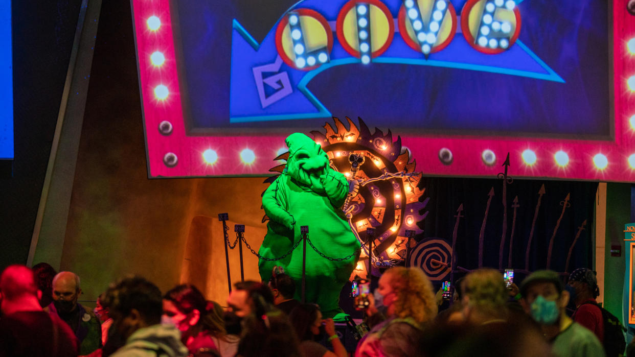 Oogie Boogie Bash has a decidedly creepier vibe than Mickey's Not-So-Scary Halloween Party. (Photo: Disneyland Resort)