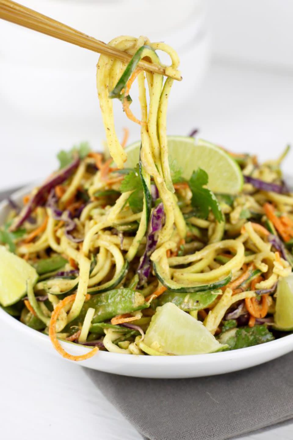 Spicy Asian Zucchini Noodles