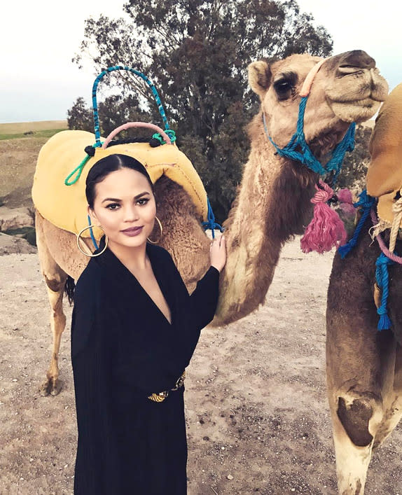 Chrissy Teigen in Morocco