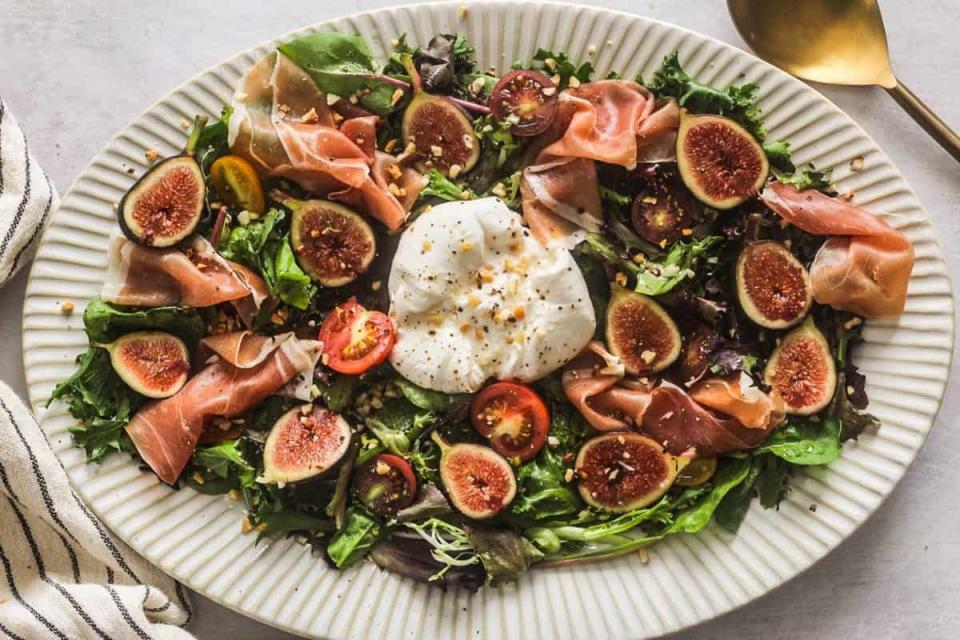 Fig and Burrata Salad with Maple Vinaigrette