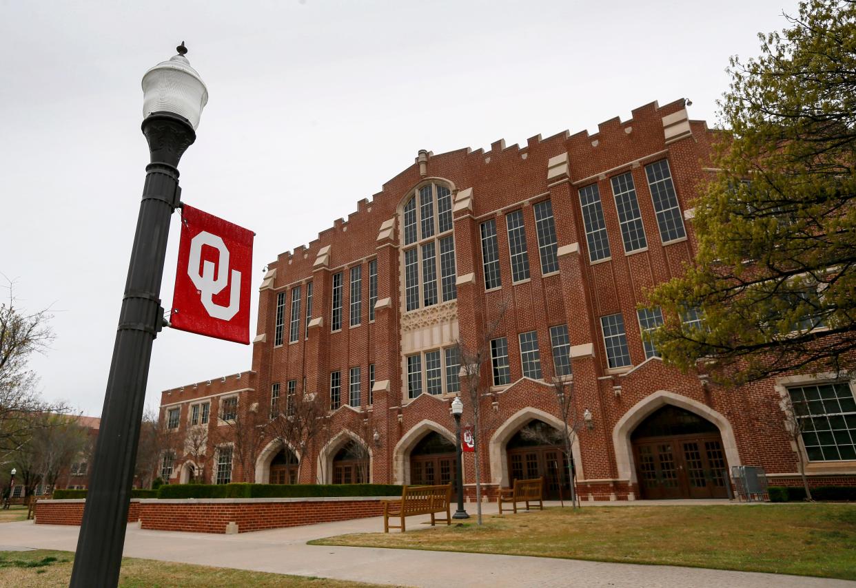 McCasland Field House on the University of Oklahoma campus in Norman is pictured March 17, 2020.