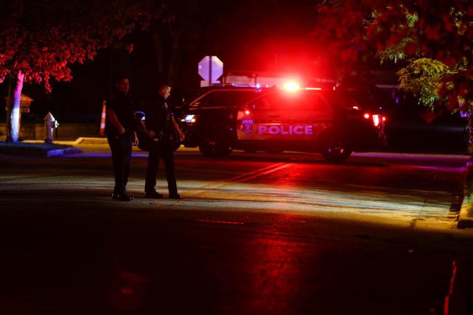 Lafayette Police work a crime scene on 700 block of S. College Road.