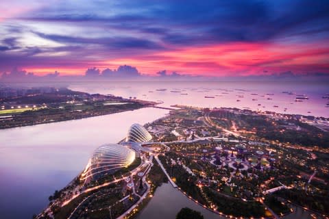 Singapore at sunset - Credit: istock