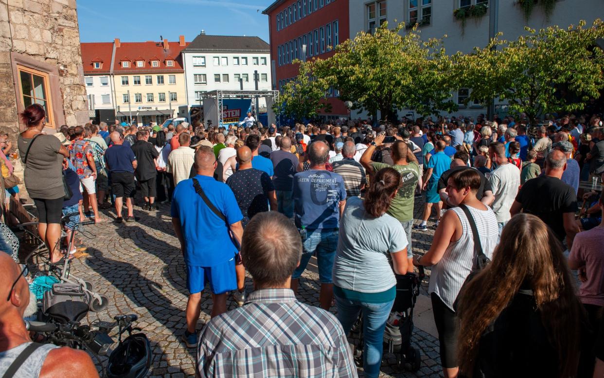 The crowd in Apolda