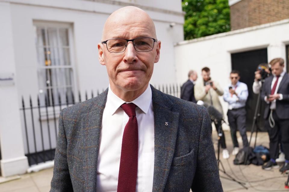 John Swinney has announced he will run to become the next SNP leader and first minister (PA Wire)