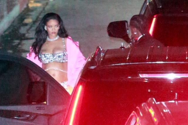 Rihanna's Pastel Pink Bottega Bralette Shows She's Ready For Spring