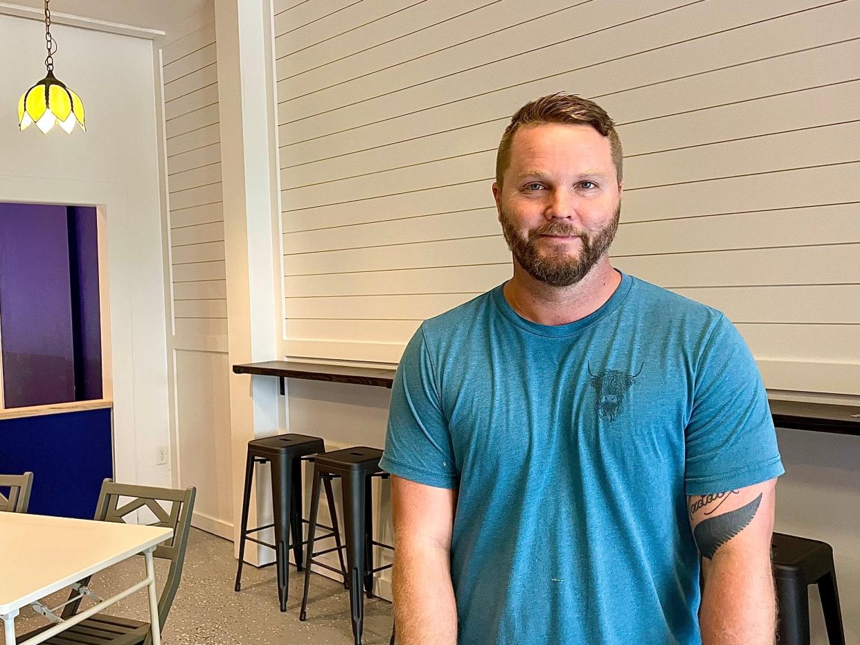 Owner Craig Frick inside Neighborhood Scoop's newest Beach Street location.