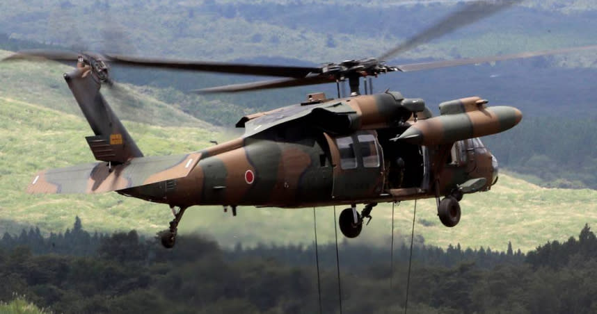 日本陸上自衛隊的 UH-60JA 直升機。（示意圖／達志／美聯社）