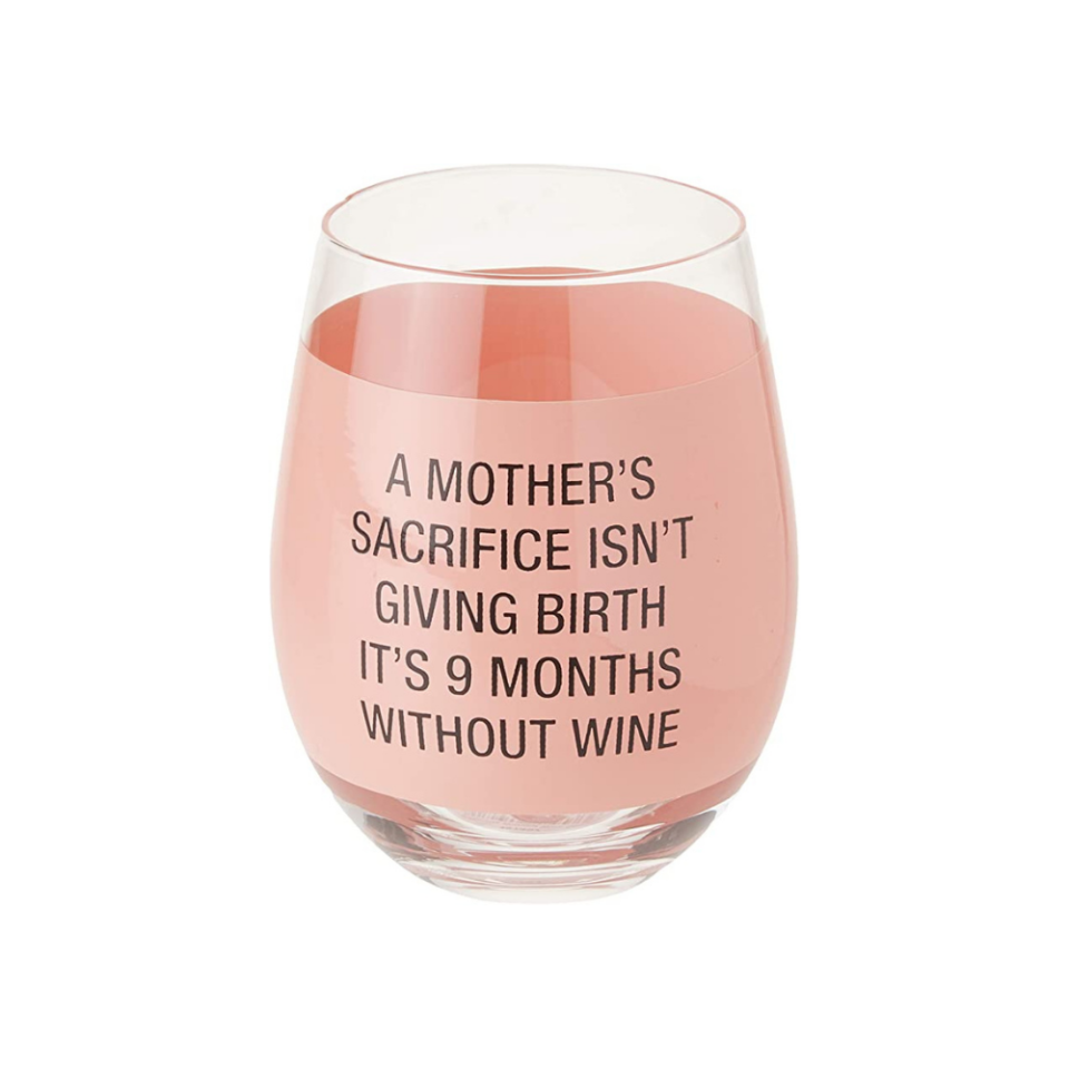 A Mother's Sacrifice Wine Glass