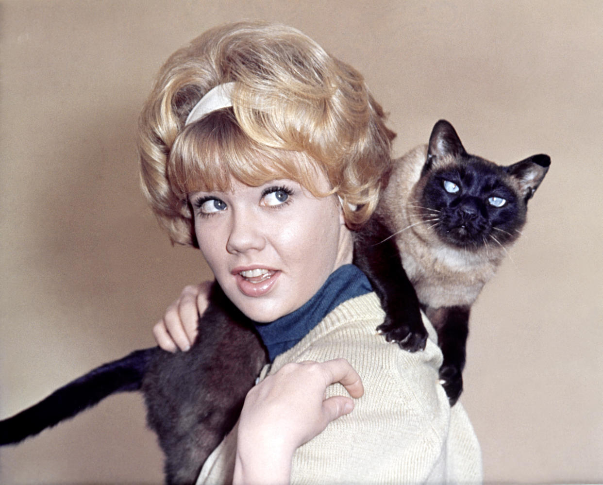 Hayley Mills on the set of That Darn Cat!, directed by Robert Stevenson. (Photo: Walt Disney Productions/Sunset Boulevard/Corbis via Getty Images)