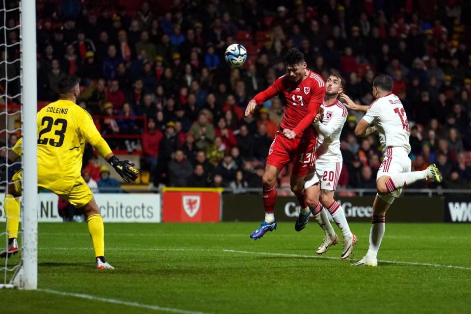 CLINICAL: Kieffer Moore scored twice when Wales beat Gibraltar in Wrexham <i>(Image: PA)</i>