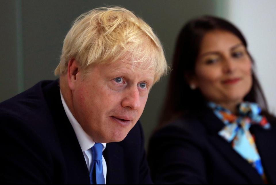 <p>Boris Johnson and Priti Patel are facing calls to answer questions before MPS</p>PA