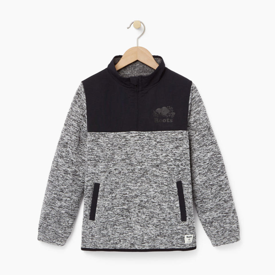 Boys Multi Fabric Pullover 