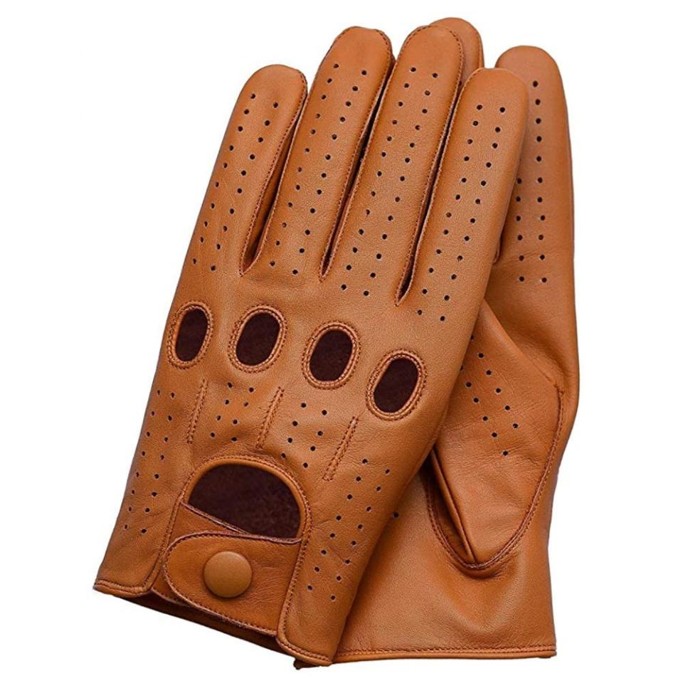 7) Genuine Leather Driving Gloves