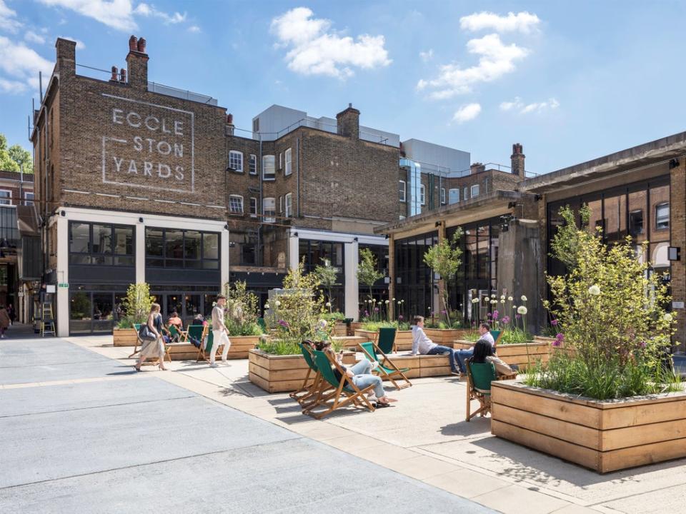 Architects Buckley Gray Yeoman were praised for turning an industrial courtyard into a social space with very little energy-intensive construction involved (Matt Chisnall)