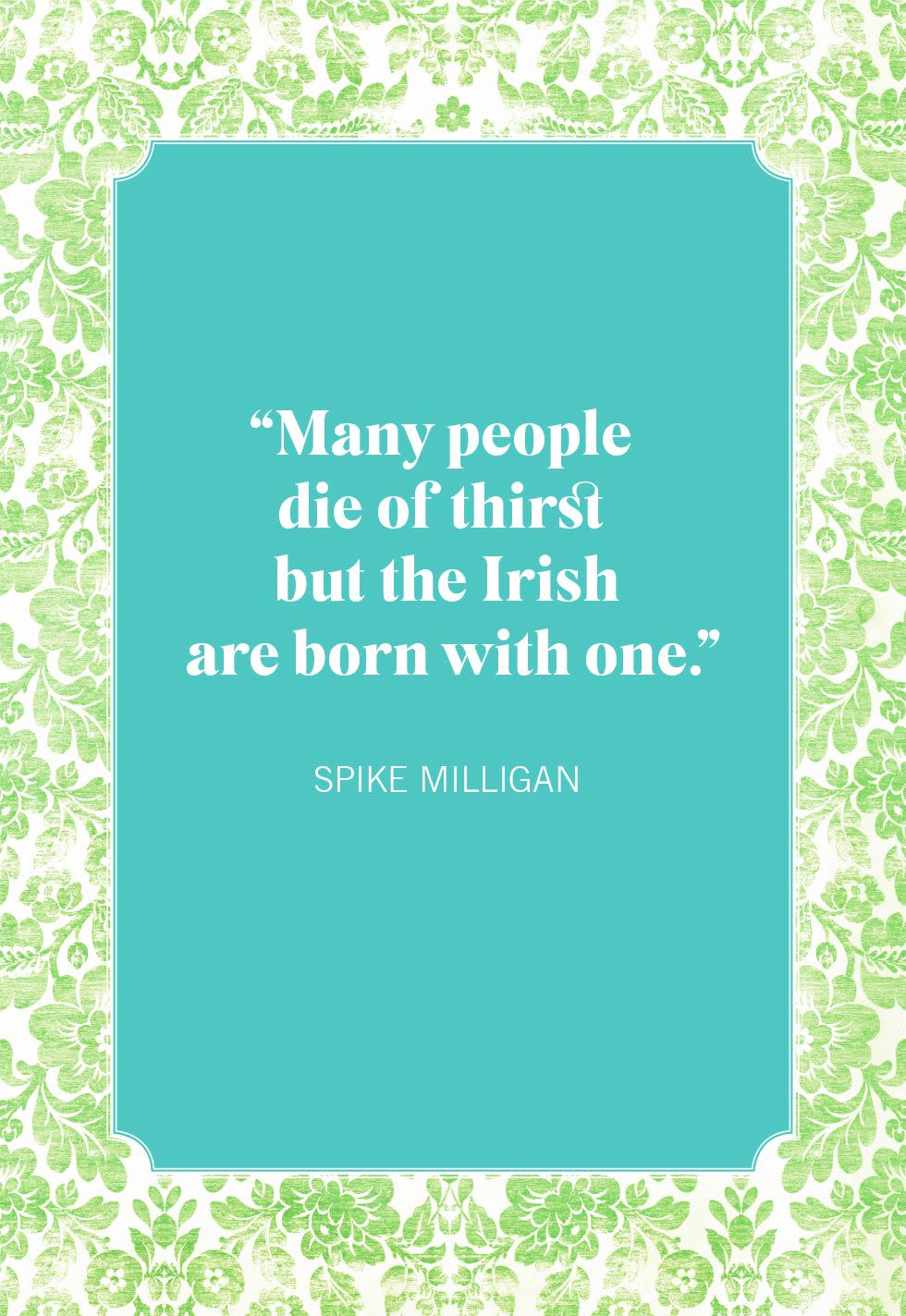 spike milligan st patricks day quotes