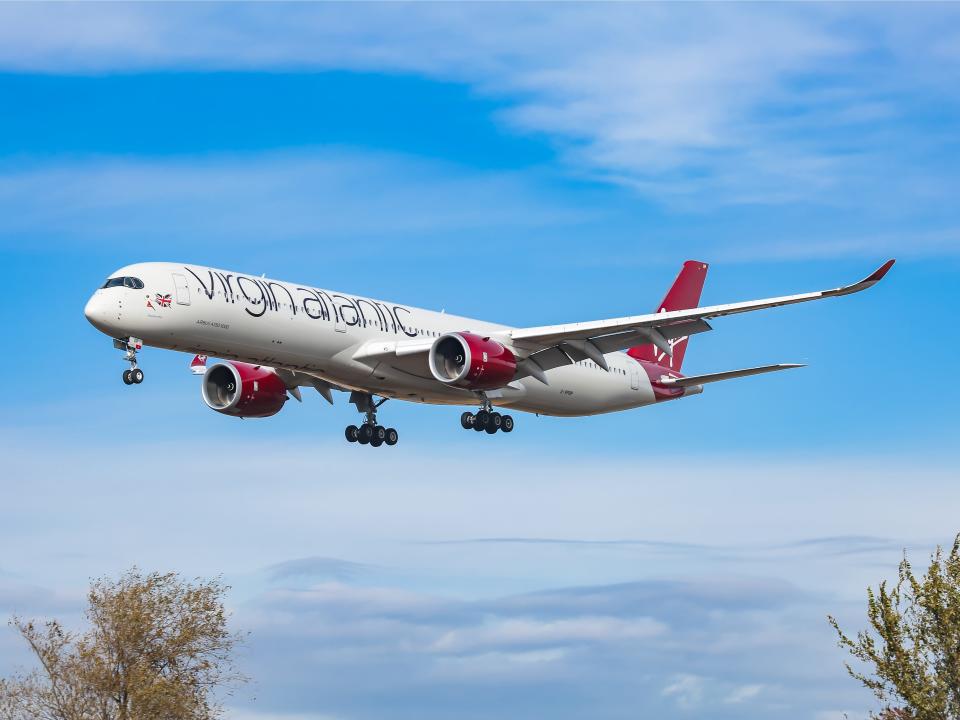 Virgin Atlantic Plane in Flight