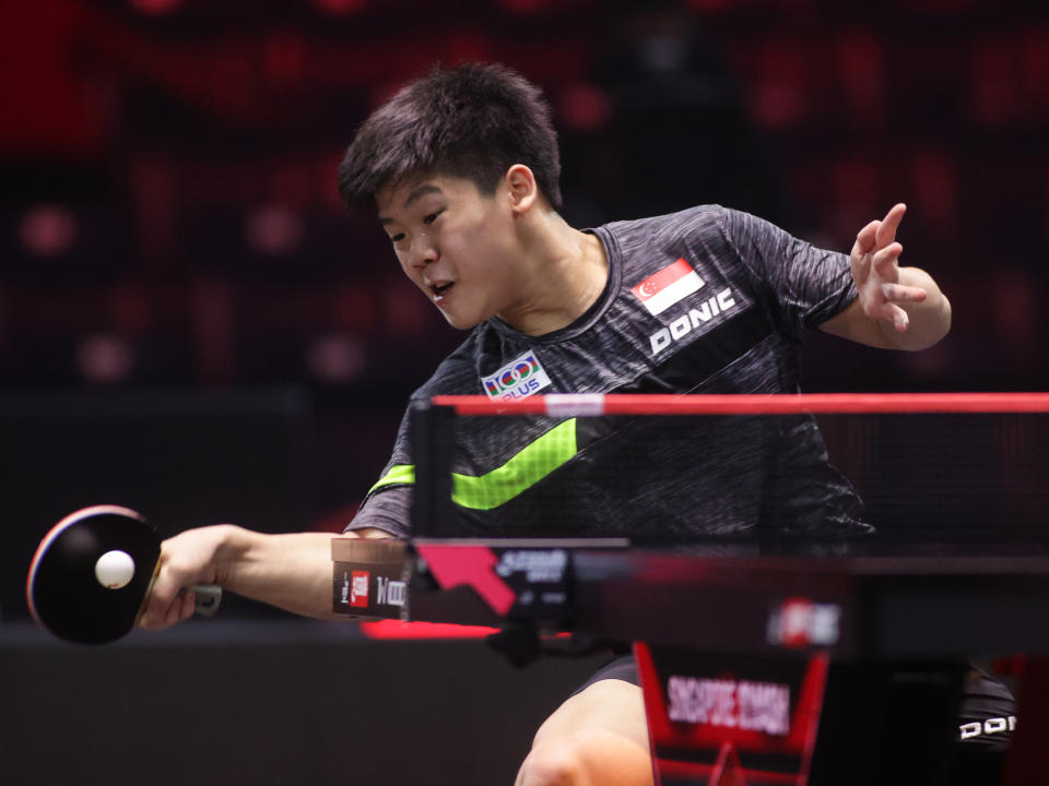 17-year-old Singaporean paddler Isaac Quek will be cheered on by his home supporters as he takes to the stage at Singapore Smash 2024.Photo: World table tennis