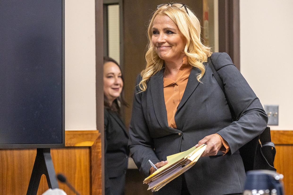 Anne Taylor, lawyer for Bryan Kohberger enters the courtroom (Getty)