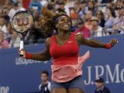 Serena Williams of the U.S. celebrates after defeating Victoria Azarenka of Belarus in their women's singles final match at the U.S. Open tennis championships in New York September 8, 2013. REUTERS/Mike Segar