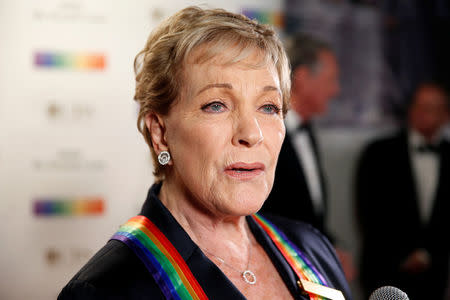 Singer and actor Julie Andrews arrives for the Kennedy Center Honors in Washington, U.S., December 3, 2017. REUTERS/Joshua Roberts