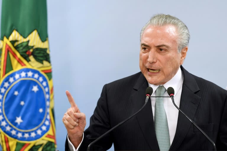 Brazil's President Michel Temer has denied any wrongdoing