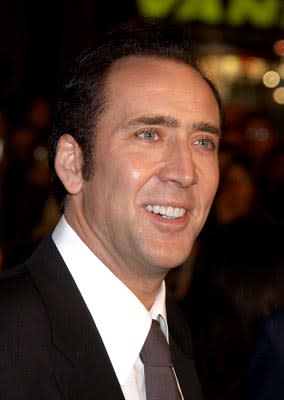 Nicolas Cage at the LA screening of Universal's The Life of David Gale