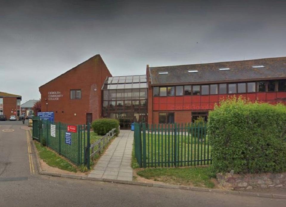 Exmouth Community College in Devon (Google street view)