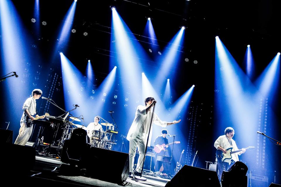 日本樂團「flumpool 凡人譜」羨慕五月天日前舉辦演唱會。 圖／相信音樂 提供