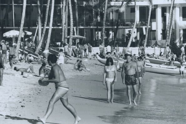 1972: Waikiki Beach, Hawaii