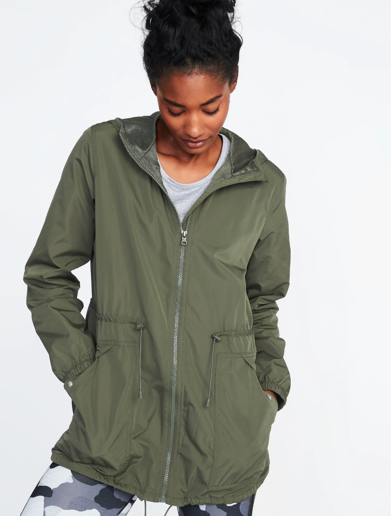 Old Navy Go-H2O Water-Resistant Hooded Anorak for Women