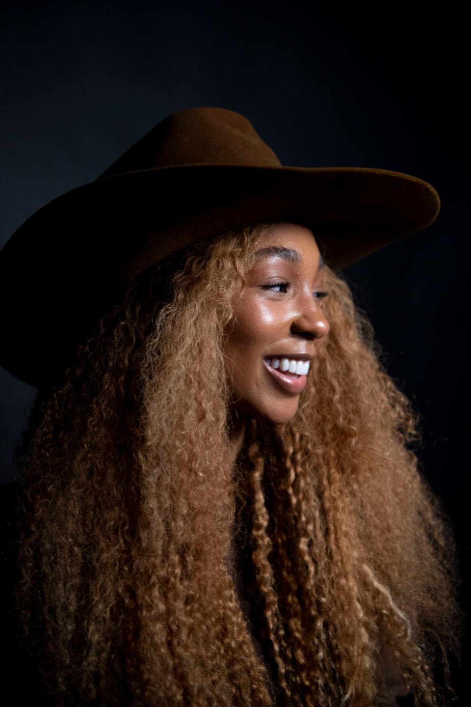 Tiera Kennedy stands in the studio at The Tennessean in Nashville, Tenn., Friday, March 29, 2024.