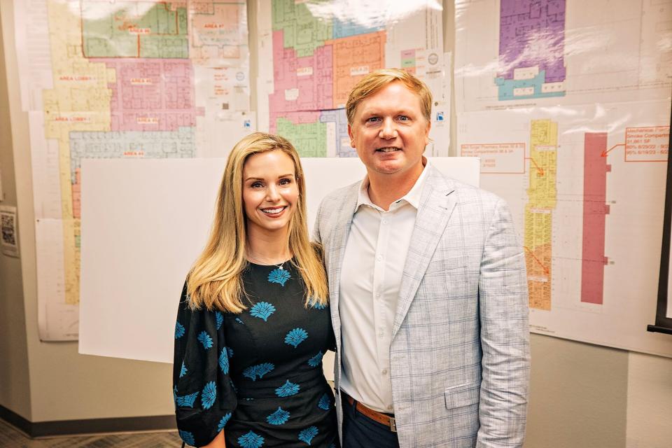 Chad and Brooke Henderson donated $1 million to the Baptist Health Care Foundation in the spirit of Chad’s grandparents, Arch and Lorraine Henderson. In honor of the gift, a second four-story, 80,000-square-foot medical office building to be built on the new Baptist Hospital campus will be named the Henderson Health Center.