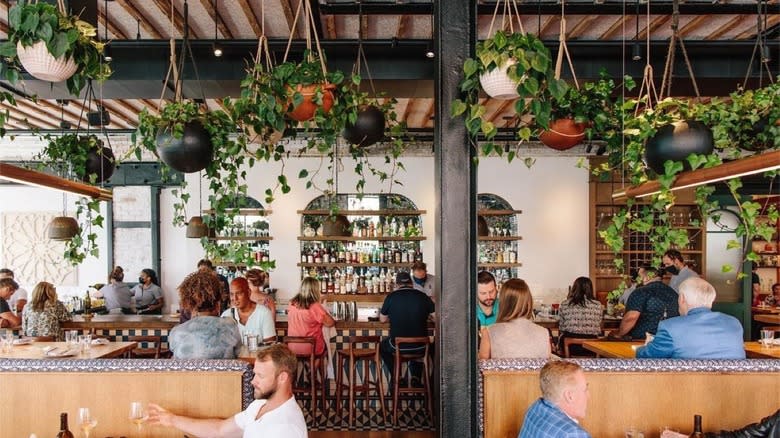 Interior of Rose Mary restaurant