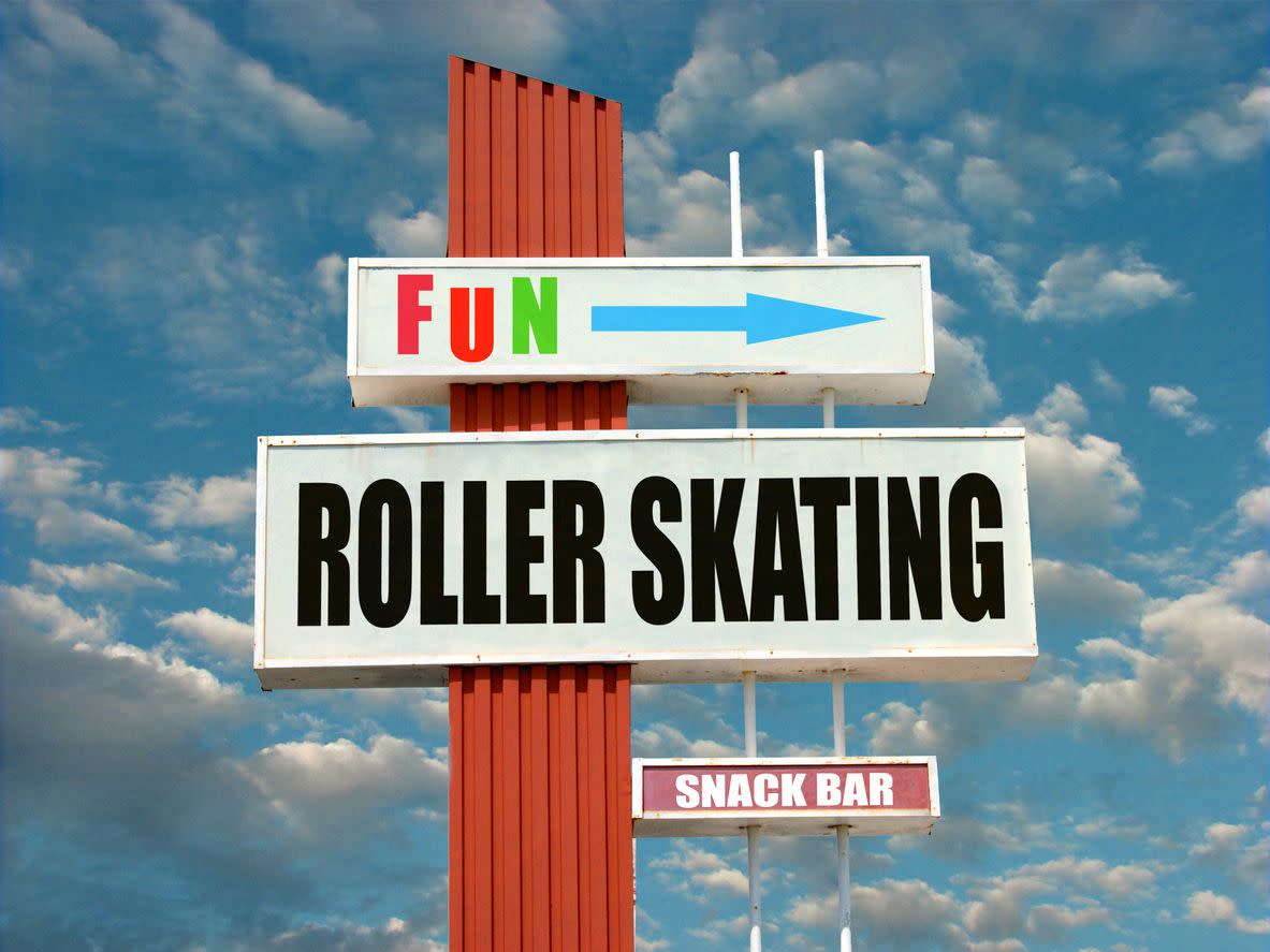 Roller Skating Rink Sign