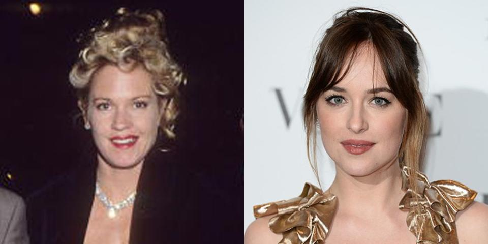 Melanie Griffith and Dakota Johnson at 26