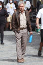 <p>Harrison Ford is spotted on the set of<i> Indiana Jones 5</i> on Oct. 7 in Cefalù, Italy. </p>