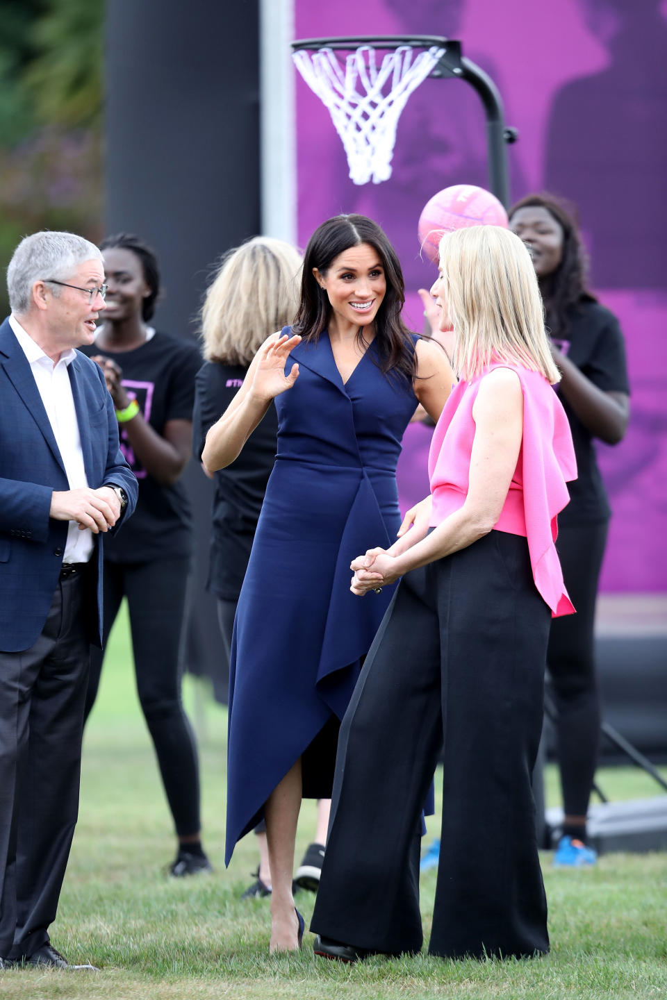 VicHealth’s <em>This Girl Can </em>ambassadors held a demonstration on the lawn. Photo: Getty