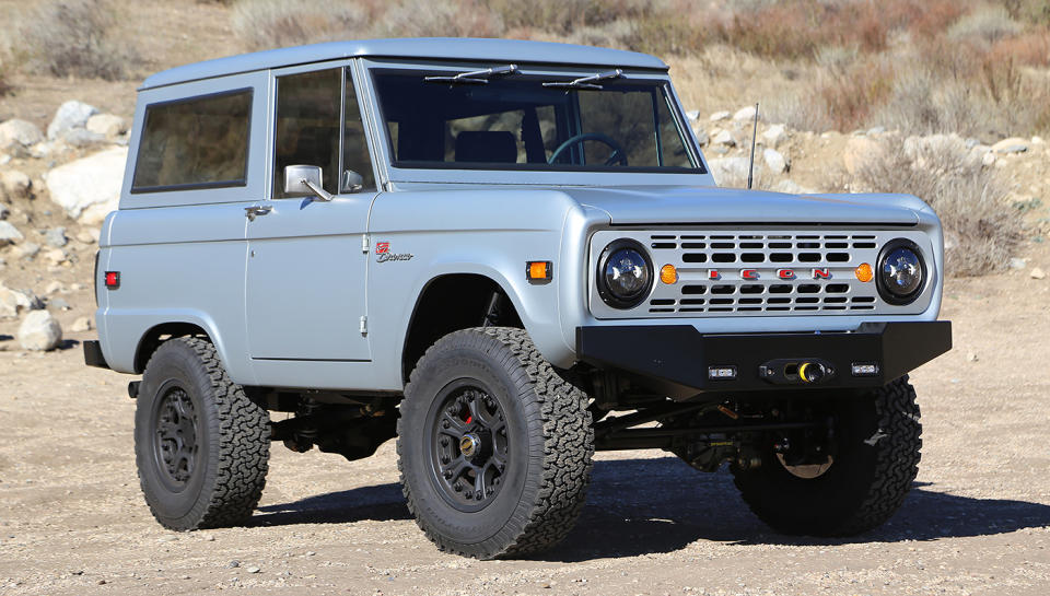 The first-generation Ford Bronco (1966 to 1977) has always been cool in an under-the-radar way. Built as a simple and utilitarian competitor to the Jeep CJ5 and the International Harvester Scout, Broncos were boxy with a bumpy ride that was extremely hot in summer and frigid in winter. But its unpolished experience was the key to its charm, and the three-on-the-tree manually shifted 4x4 came to define Colorado’s rugged working class and Southern California’s laid-back beach lifestyle.