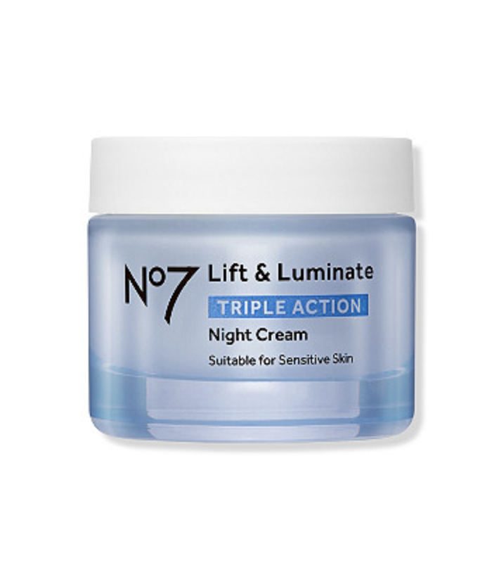 <p><a href="https://go.redirectingat.com?id=74968X1596630&url=https%3A%2F%2Fwww.ulta.com%2Fp%2Flift-luminate-triple-action-night-cream-xlsImpprod17162831&sref=https%3A%2F%2Fwww.goodhousekeeping.com%2Fbeauty%2Fanti-aging%2Fg3874%2Fneck-firming-cream%2F" rel="nofollow noopener" target="_blank" data-ylk="slk:Shop Now;elm:context_link;itc:0;sec:content-canvas" class="link ">Shop Now</a></p><p>Lift & Luminate Triple Action Night Cream</p><p>$20.99</p><p>ulta.com</p><span class="copyright">No7</span>